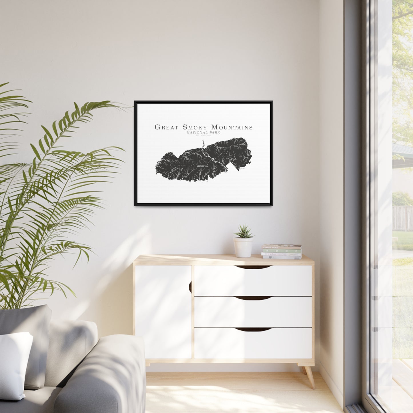 Matte Canvas, Black Frame