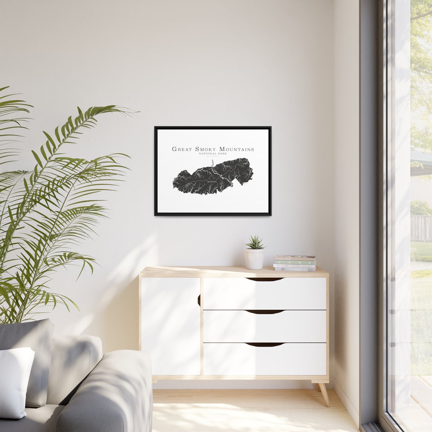 Matte Canvas, Black Frame