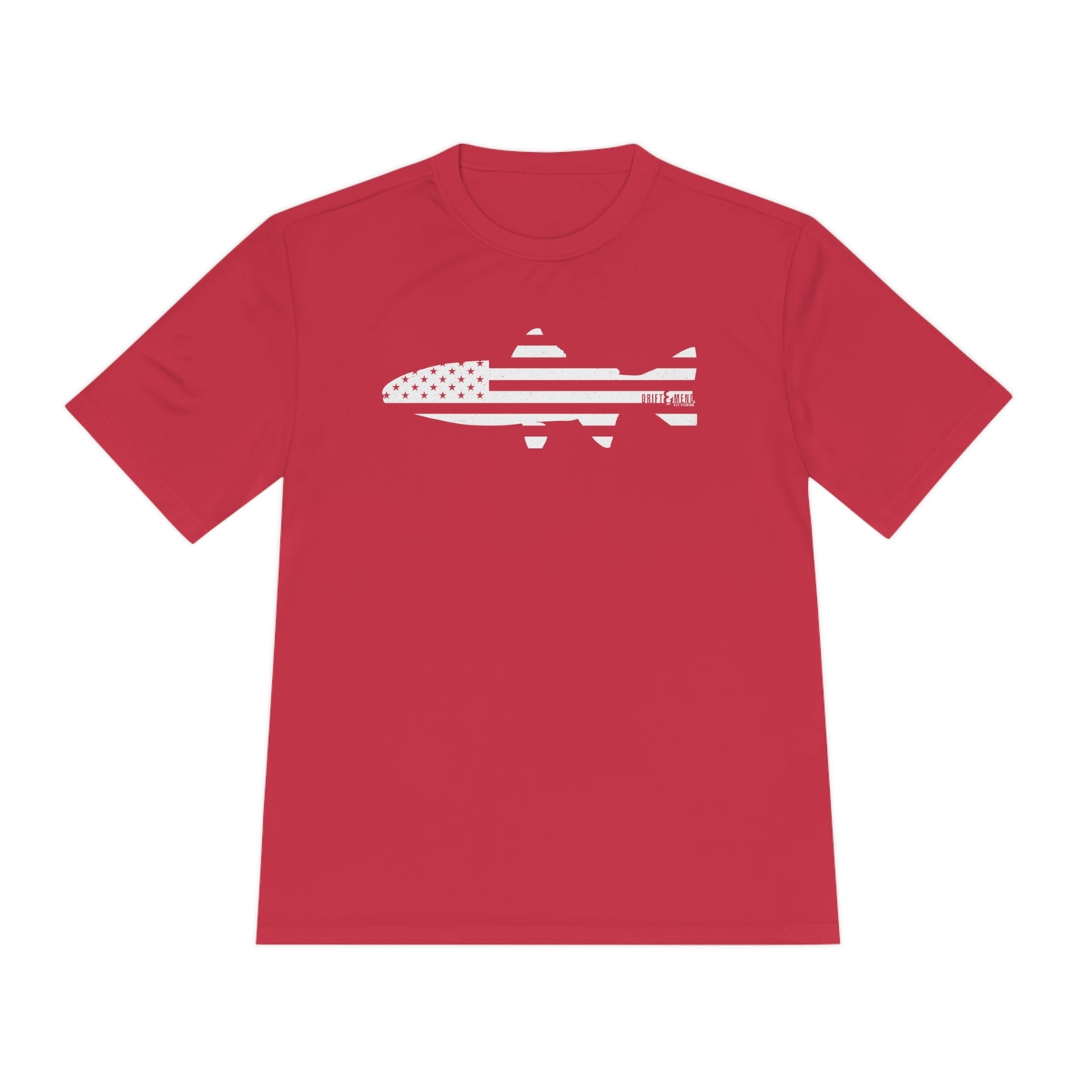 Unisex Moisture Wicking Tee (american trout for dad)