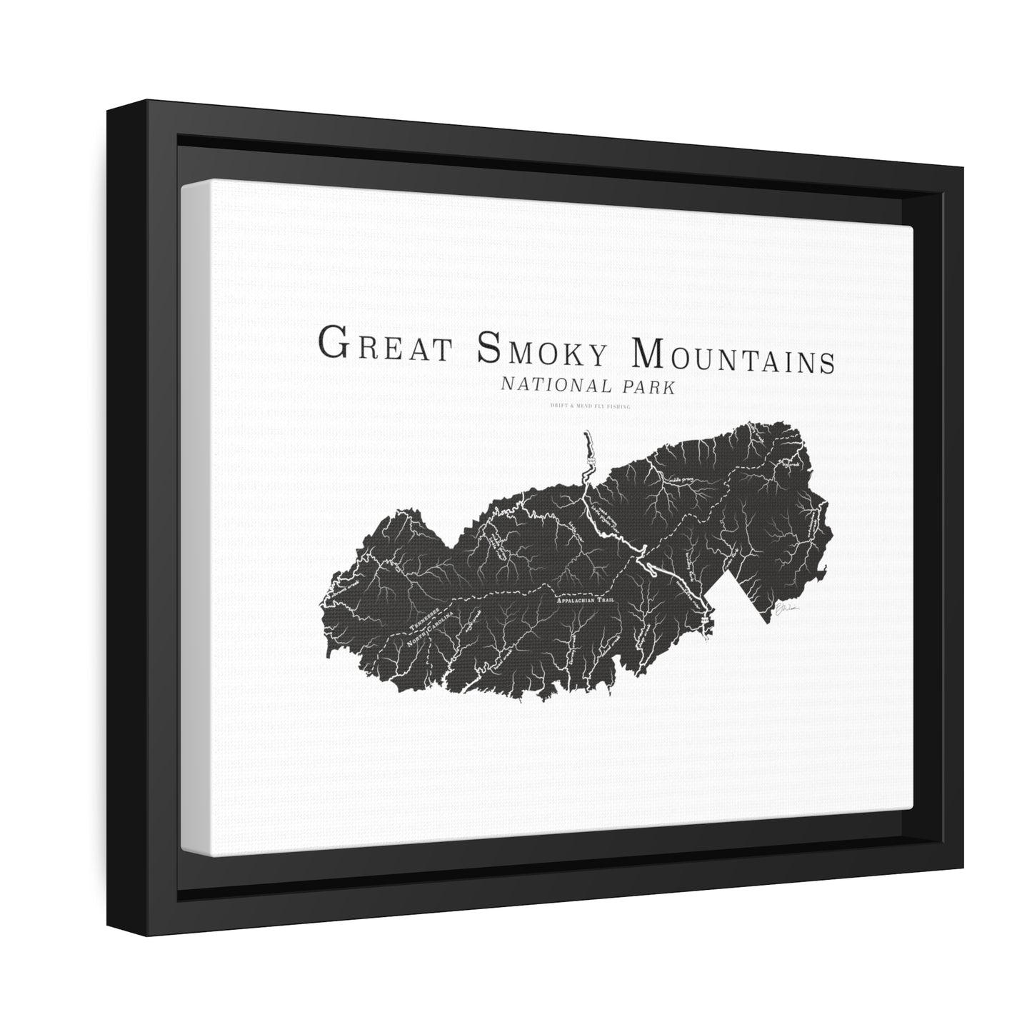 Matte Canvas, Black Frame