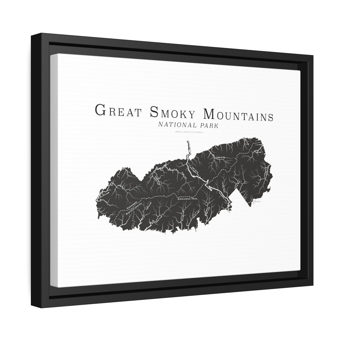 Matte Canvas, Black Frame