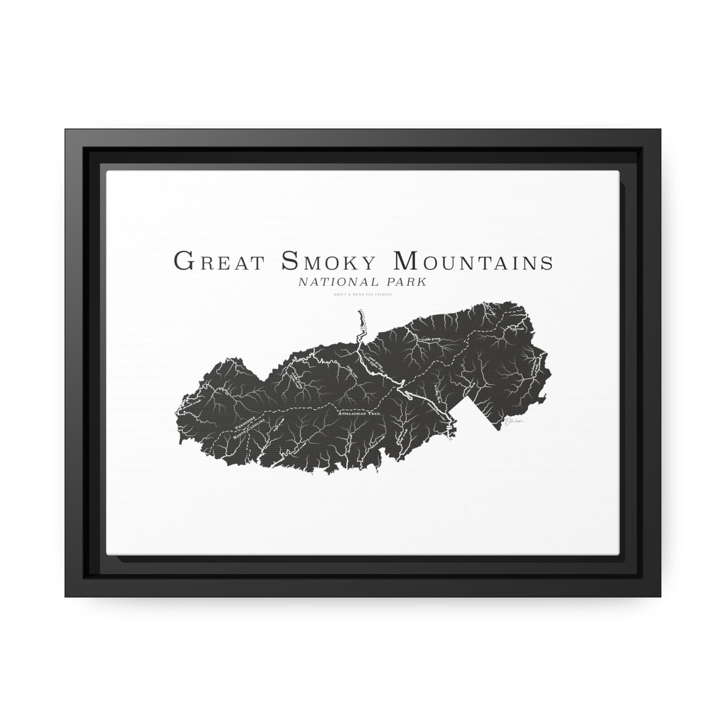 Matte Canvas, Black Frame