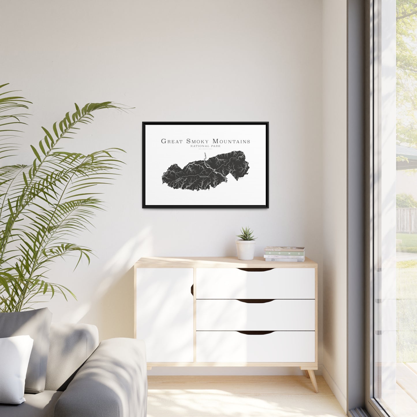 Matte Canvas, Black Frame