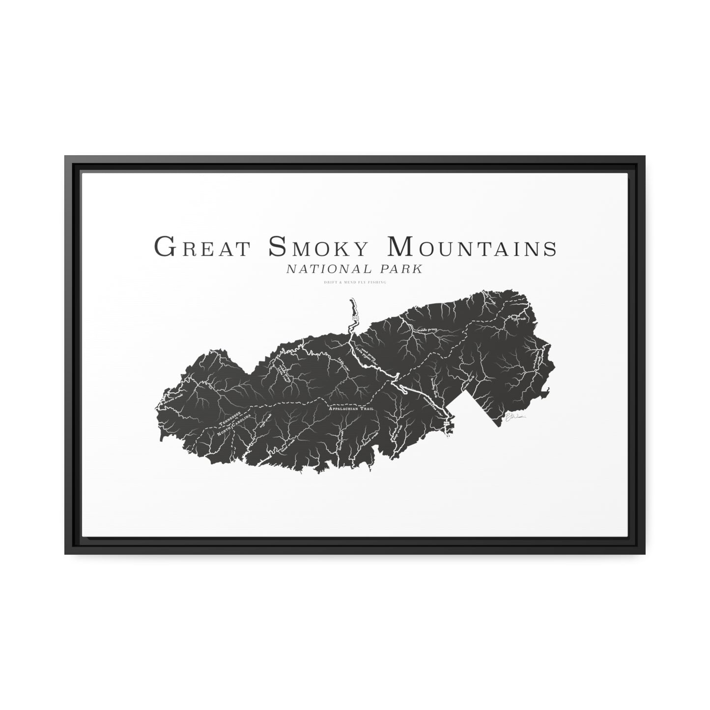 Matte Canvas, Black Frame