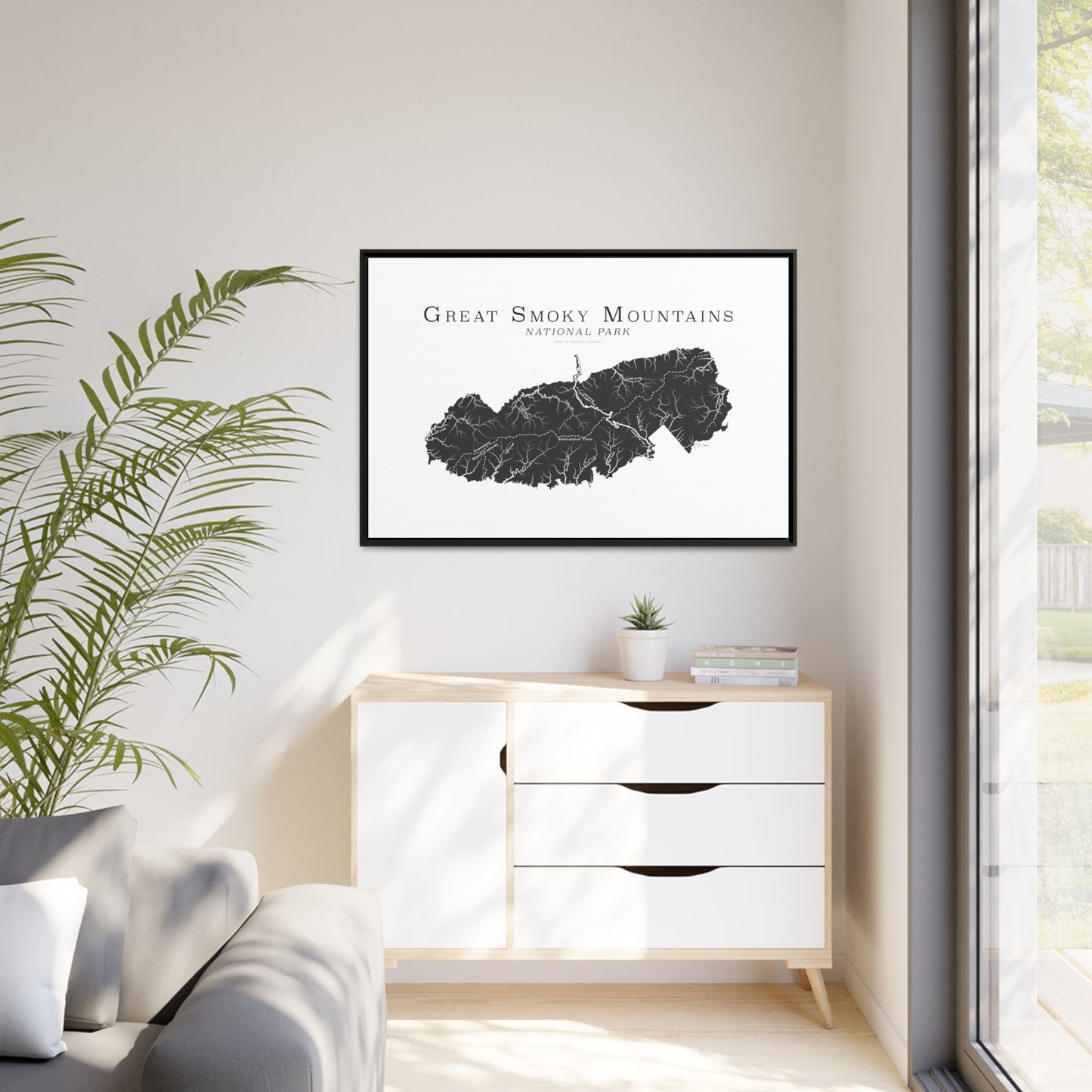 Matte Canvas, Black Frame
