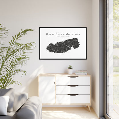 Matte Canvas, Black Frame