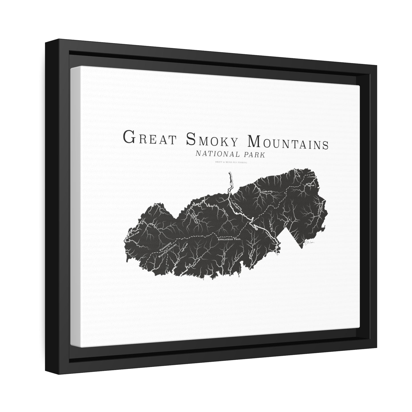 Matte Canvas, Black Frame