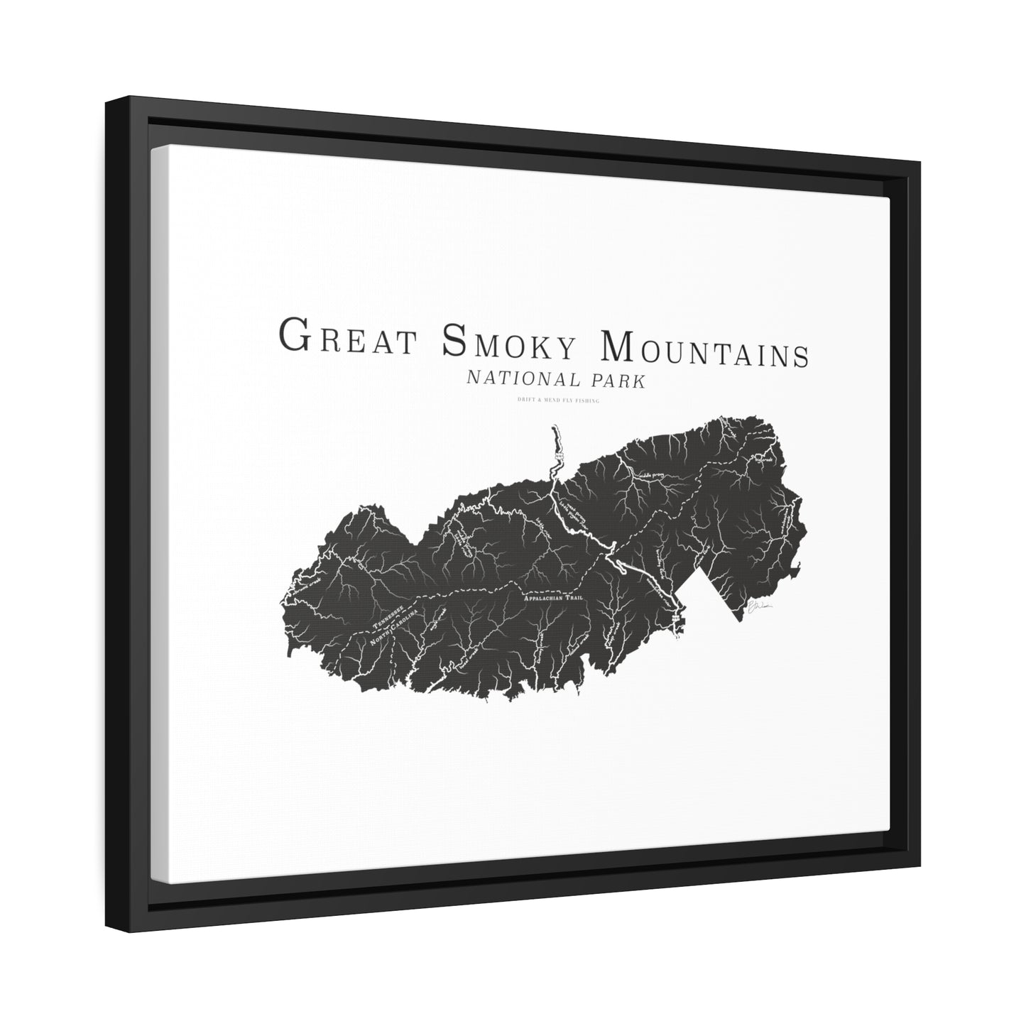 Matte Canvas, Black Frame