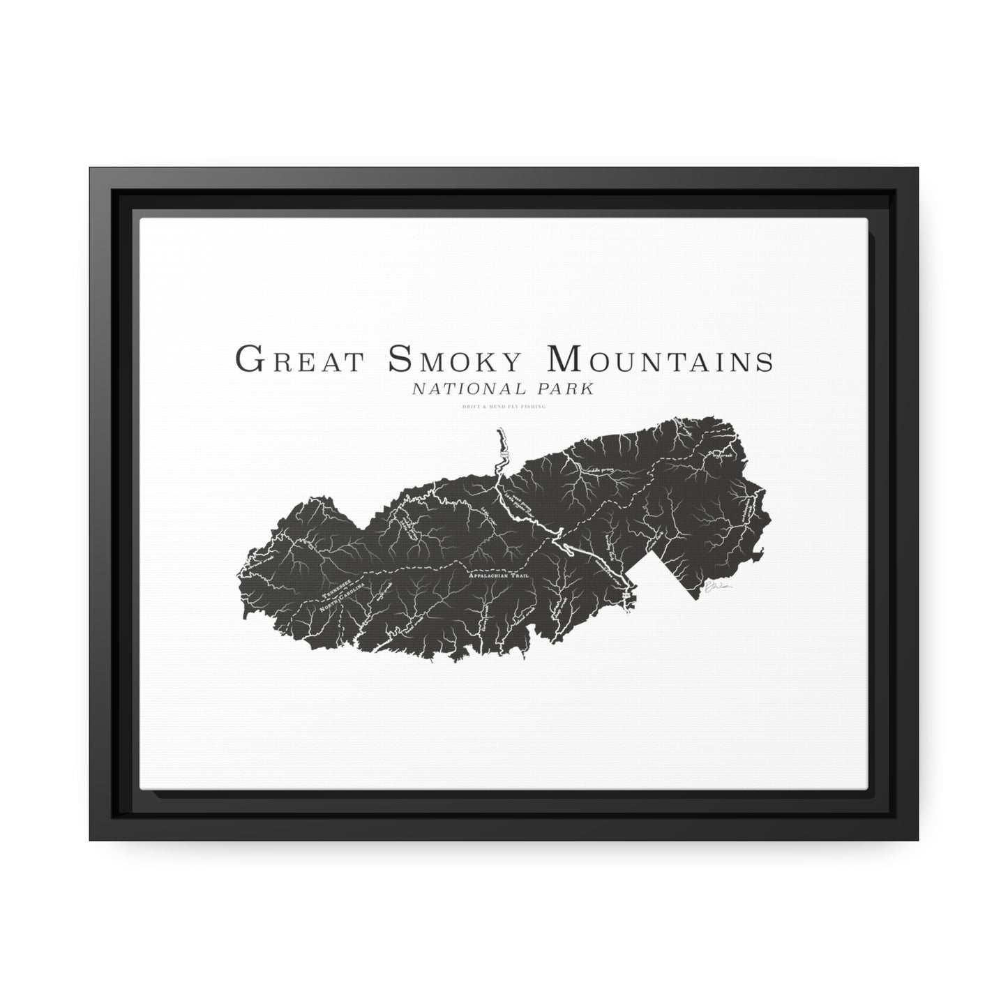Matte Canvas, Black Frame