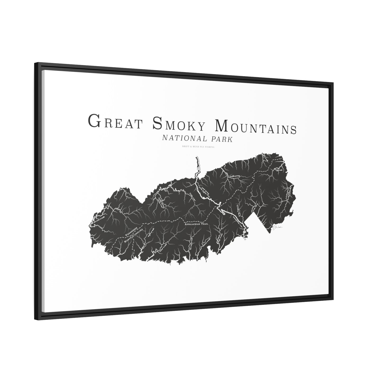 Matte Canvas, Black Frame
