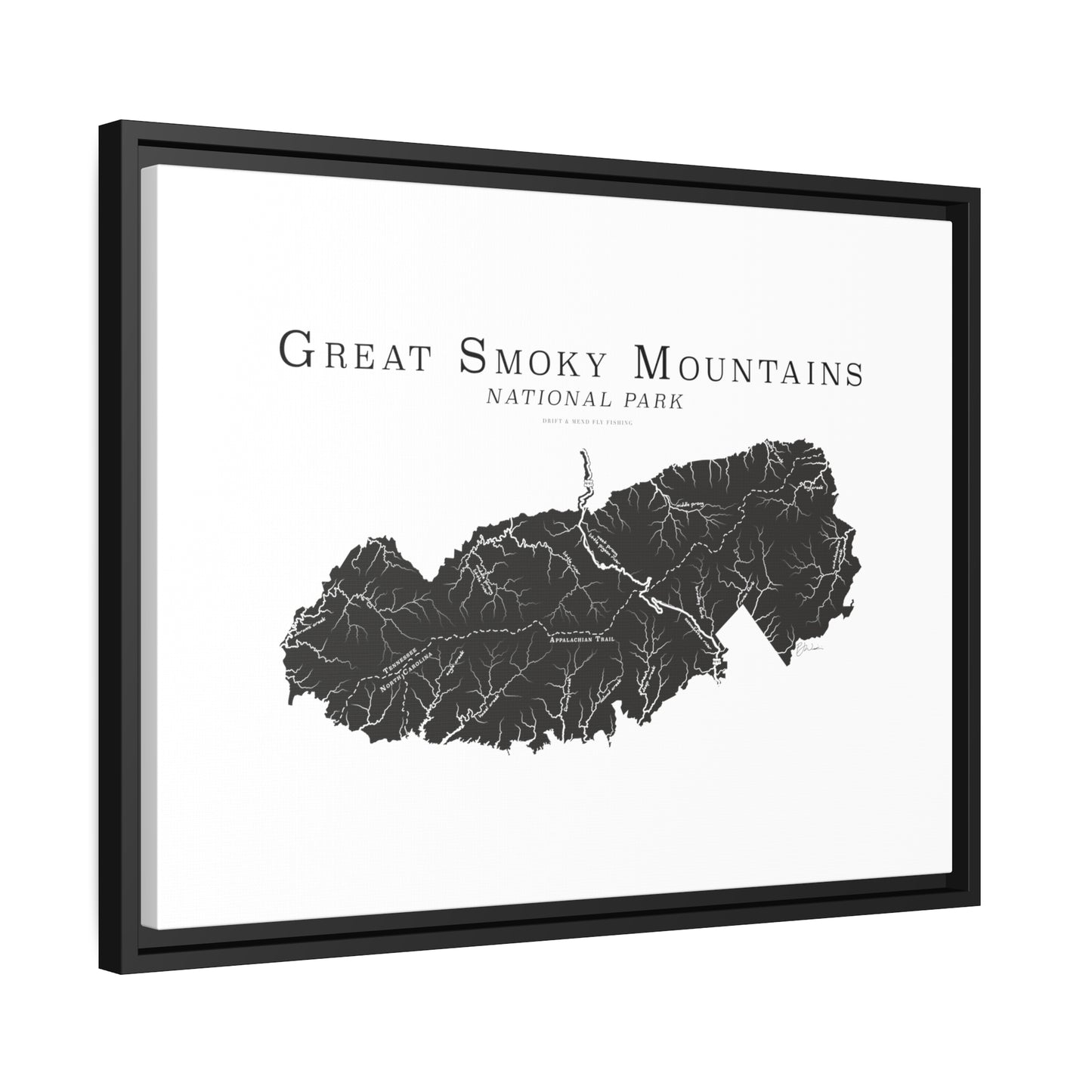 Matte Canvas, Black Frame