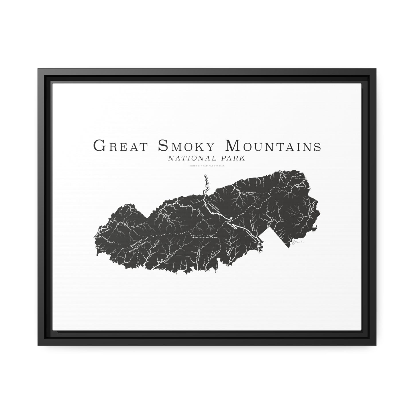 Matte Canvas, Black Frame