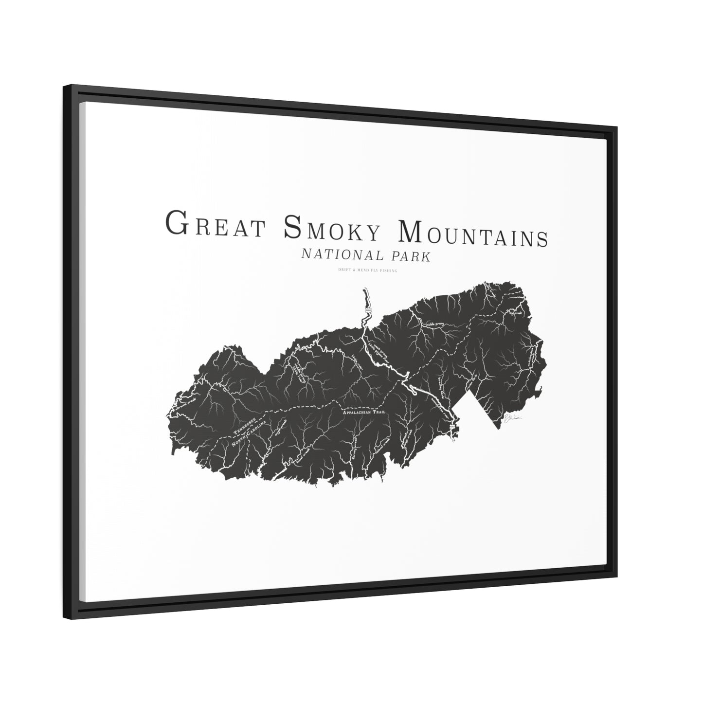 Matte Canvas, Black Frame