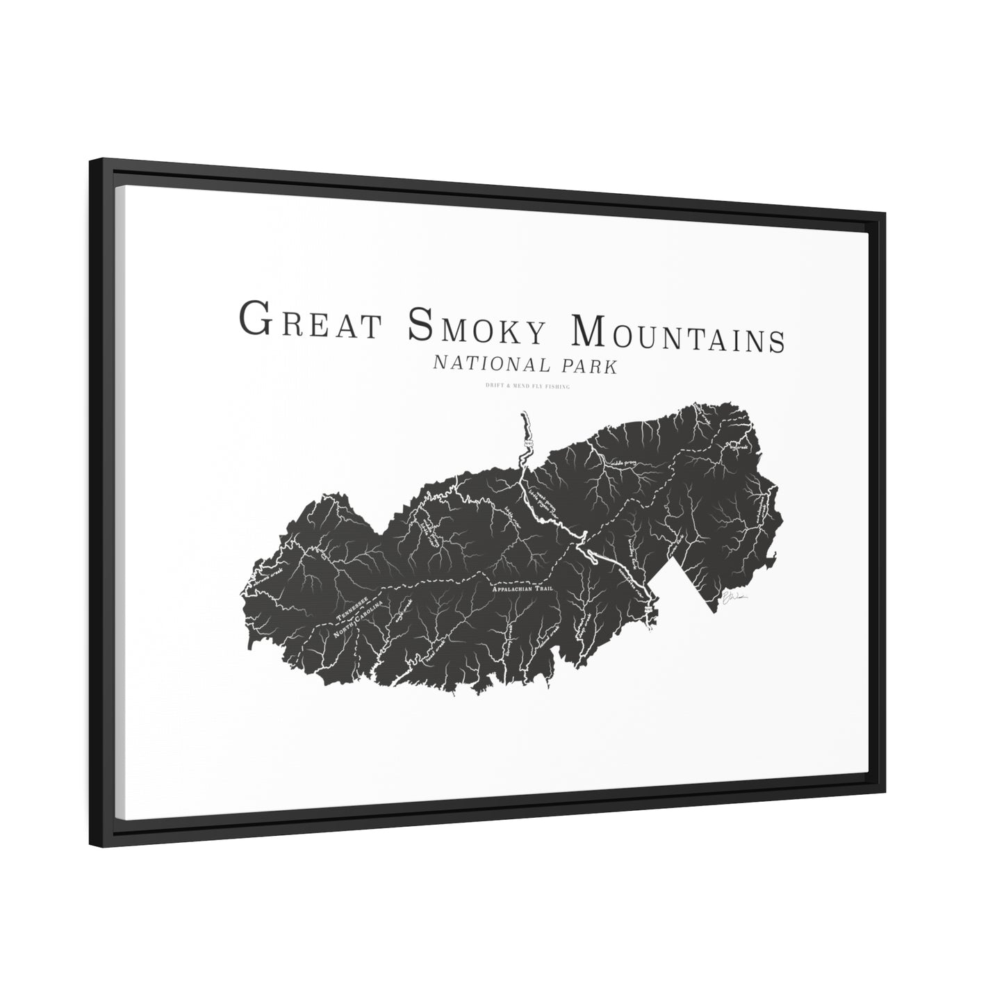 Matte Canvas, Black Frame