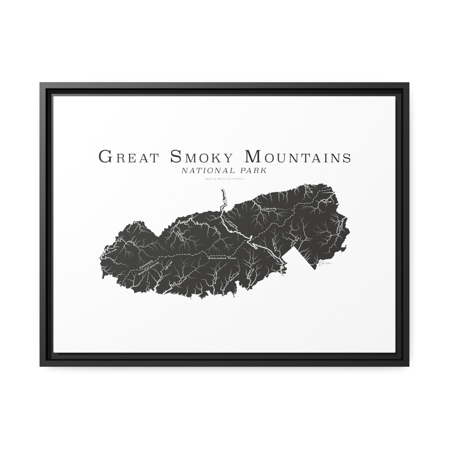 Matte Canvas, Black Frame