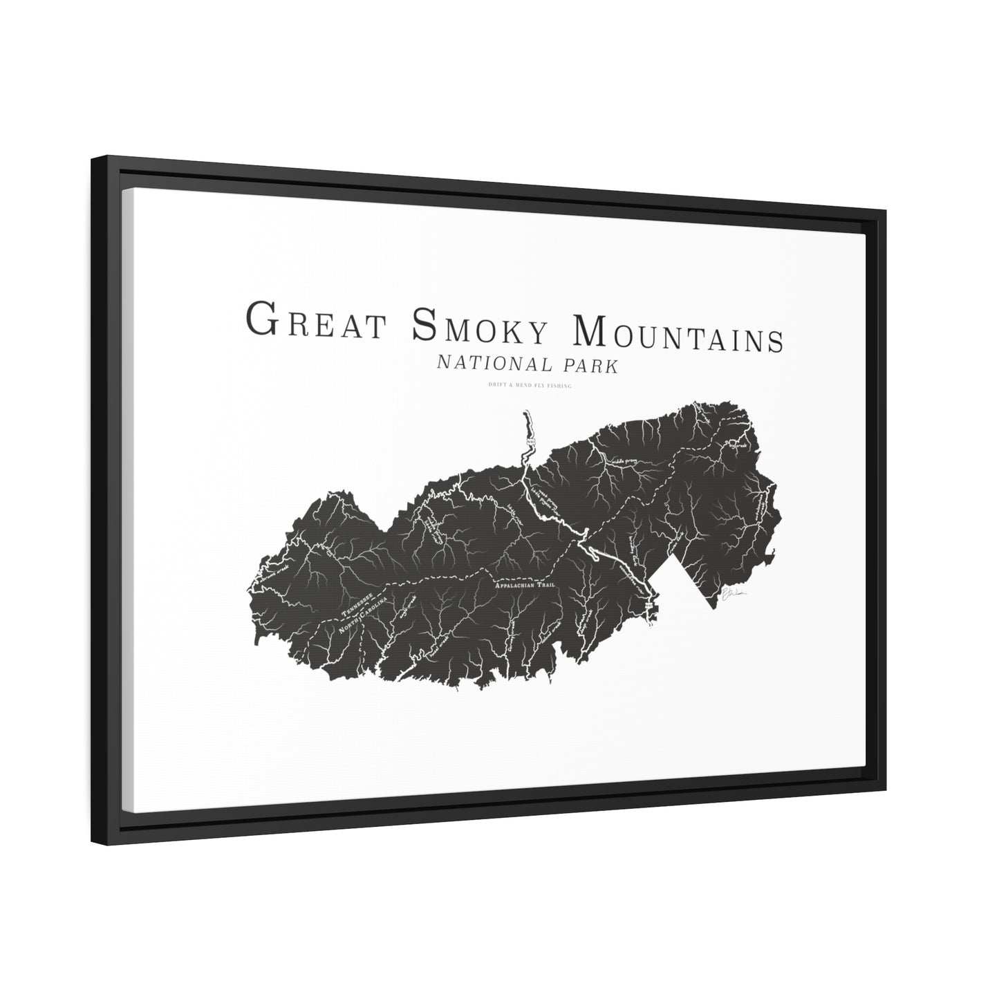 Matte Canvas, Black Frame
