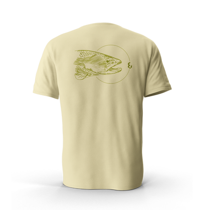 BROWN TROUT SKETCH TEE