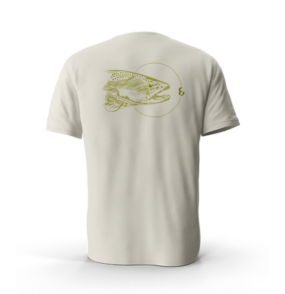 BROWN TROUT SKETCH TEE