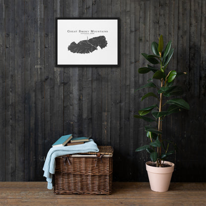 GREAT SMOKY MOUNTAINS NATIONAL PARK FRAMED CANVAS