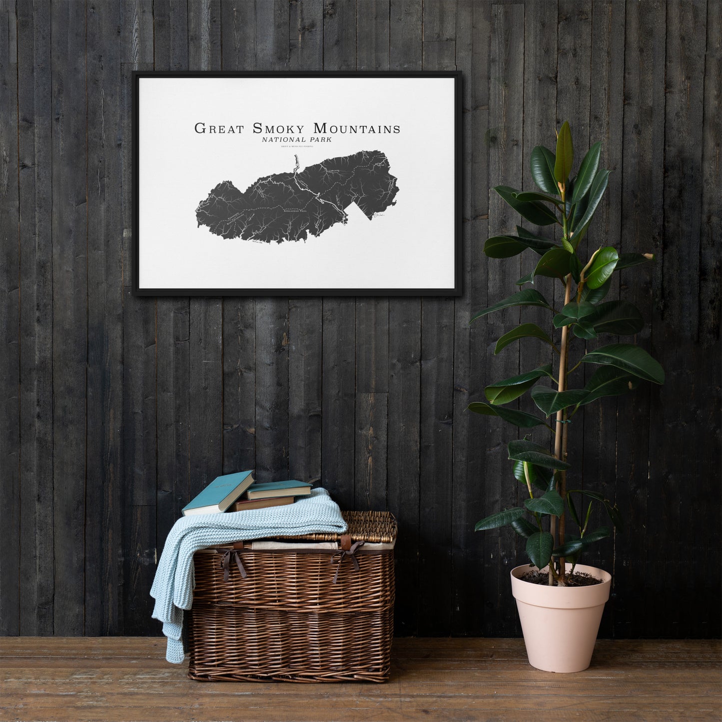 GREAT SMOKY MOUNTAINS NATIONAL PARK FRAMED CANVAS