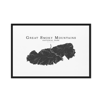 GREAT SMOKY MOUNTAINS NATIONAL PARK FRAMED CANVAS