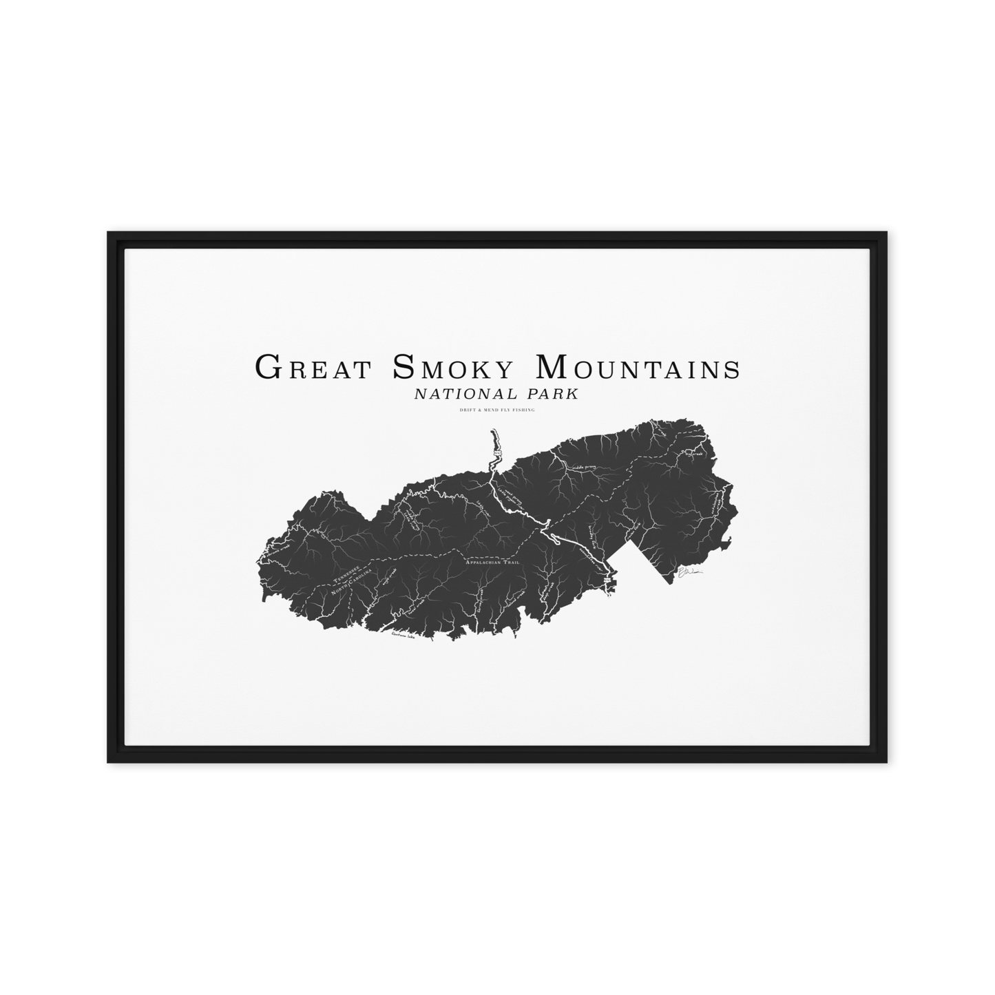 GREAT SMOKY MOUNTAINS NATIONAL PARK FRAMED CANVAS