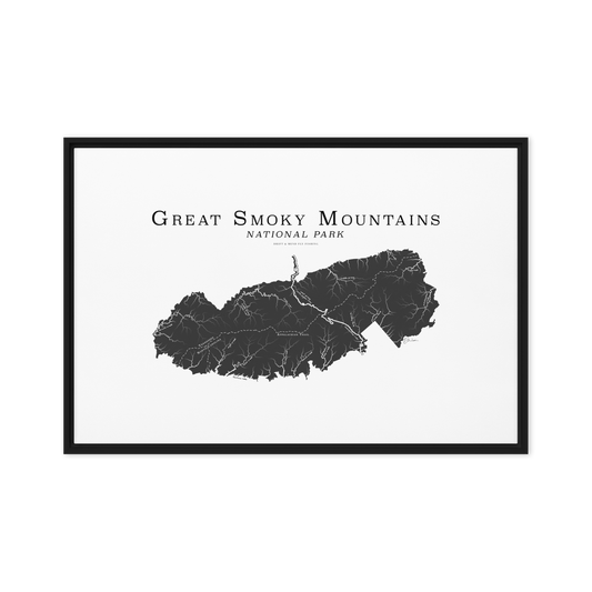 GREAT SMOKY MOUNTAINS NATIONAL PARK FRAMED CANVAS