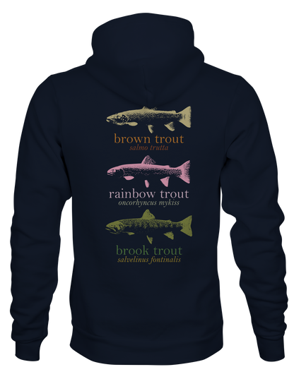 TROUT SPECIES FULL ZIP HOODIE