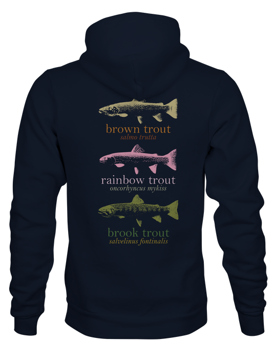 TROUT SPECIES FULL ZIP HOODIE