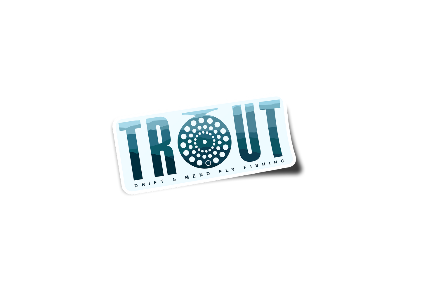 TROUT REEL STICKER