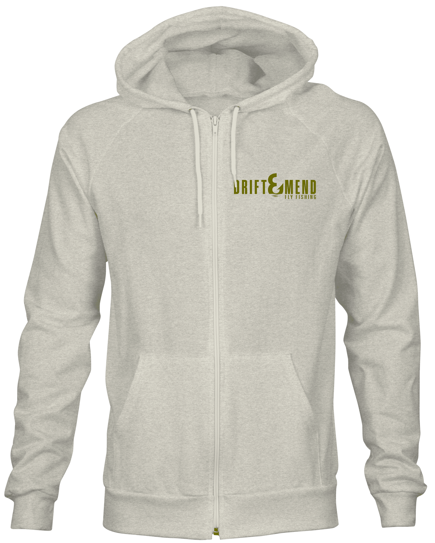 BROWN TROUT SKETCH FULL ZIP HOODIE